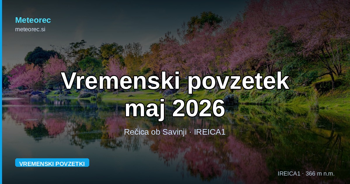 Vremenski povzetek — maj 2026